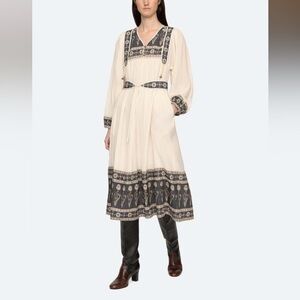 NEW Sea New York Carla Dress XL Cream Black